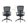 Kit 4 Cadeiras Escritório Diretor Ergonômica NR17 Tela Mesh Londres - 9