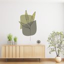 Ver imagem 3 de Adesivo Decorativo Flor Minimalista Fundo Branco 53x90cm