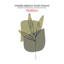 Ver imagem 4 de Adesivo Decorativo Flor Minimalista Fundo Branco 53x90cm
