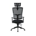Ver imagem 6 de Kit 4 Cadeiras Escritório Presidente Ergonômica NR17 Tela Mesh Londres Preto
