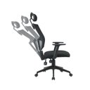 Ver mais imagens de Kit 4 Cadeiras Escritório Presidente Ergonômica NR17 Tela Mesh Londres Preto