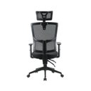 Ver imagem 5 de Kit 4 Cadeiras Escritório Presidente Ergonômica NR17 Tela Mesh Londres Preto