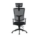 Ver imagem 6 de Kit 8 Cadeiras Escritório Presidente Ergonômica NR17 Tela Mesh Londres Preto