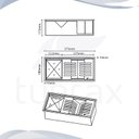 Ver imagem 4 de Calha Canal Organizador Gourmet Úmida Escorredor Inox 37,5 X 18 - Tubrax