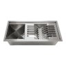 Calha Canal Organizador Gourmet Úmida Escorredor Inox 37,5 X 18 - Tubrax - 1