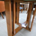 Ver imagem 3 de Mesa Gabi 160x80 Mdf/vidro Bom Pastor Vidro - Off White Tp-bd-off/bs-naturale