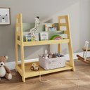 Ver imagem 1 de Estante Livros e Brinquedos Infantil Madeira Freijó/verde