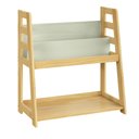 Ver imagem 2 de Estante Livros e Brinquedos Infantil Madeira Freijó/verde