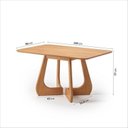 Ver imagem 4 de Kit Mesa de Jantar Paineira 140 cm e 4 Cadeiras Jandaia CabeCasa MadeiraOriginals Bege/Amêndoa