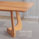 Ver imagem 5 de Kit Mesa de Jantar Paineira 140 cm e 4 Cadeiras Jandaia CabeCasa MadeiraOriginals Bege/Amêndoa