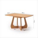 Ver imagem 4 de Kit Mesa de Jantar Paineira 140cm e 4 Cadeiras Jandaia CabeCasa MadeiraOriginals Marrom/Amendoa