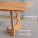 Ver imagem 5 de Kit Mesa de Jantar Paineira 140cm e 4 Cadeiras Jandaia CabeCasa MadeiraOriginals Marrom/Amendoa