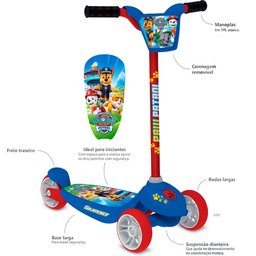 PATINETE SKATENET INFANTIL PATRULHA CANINA BANDEIRANTE REF:3282 - UN - Azul - 3