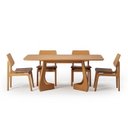 Ver imagem 2 de Kit Mesa de Jantar Paineira 180cm e 4 Cadeiras Jandaia CabeCasa MadeiraOriginals Marrom/Caramelo/Amê