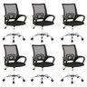Kit 6 Cadeiras Escritório Diretor Tela Mesh Manchester - 1