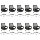 Ver imagem 1 de Kit 10 Cadeiras Escritório Diretor Tela Mesh Manchester