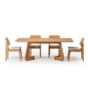 Ver imagem 2 de Kit Mesa de Jantar Paineira 2,10cm e 4 Cadeiras Jandaia CabeCasa MadeiraOriginals Bege/Amêndoa