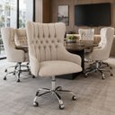 Ver imagem 5 de Cadeira Poltrona Helena Home Office Rodinhas e Ajuste de Altura