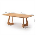 Ver imagem 4 de Kit Mesa de Jantar Paineira 210cm e 4 Cadeiras Jandaia CabeCasa MadeiraOriginals Marrom/Caramelo/Amê