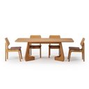 Ver imagem 2 de Kit Mesa de Jantar Paineira 210cm e 4 Cadeiras Jandaia CabeCasa MadeiraOriginals