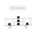 Ver mais imagens de Rack Bancada para TV 55" 136cm com Pés Torneado Cumaru e Opala Madetec Móveis