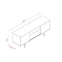 Ver imagem 2 de Rack Bancada para TV 55" 136cm com Pés Torneado Cumaru e Opala Madetec Móveis