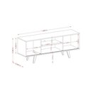 Ver imagem 4 de Rack Bancada para TV 55" 136cm com Pés Torneado Cumaru e Opala Madetec Móveis