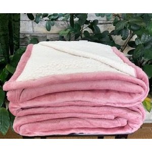 Cobertor Sherpa Mink Parahyba Rose