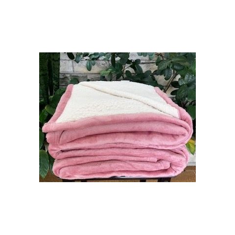 Cobertor Sherpa Mink Parahyba Rose