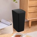 Ver mais imagens de Lixeira Cesto de Lixo 8l com Tampa Click Retangular Banheiro Cozinha | Astra - Preto