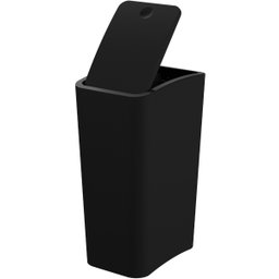 Lixeira Cesto de Lixo 8l com Tampa Click Retangular Banheiro Cozinha | Astra - Preto - 6