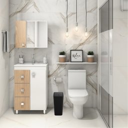 Lixeira Cesto de Lixo 8l com Tampa Click Retangular Banheiro Cozinha | Astra - Preto - 7