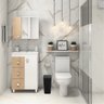 Lixeira Cesto de Lixo 8l com Tampa Click Retangular Banheiro Cozinha | Astra - Preto - 7