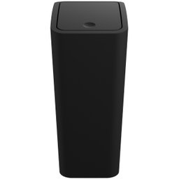 Lixeira Cesto de Lixo 8l com Tampa Click Retangular Banheiro Cozinha | Astra - Preto - 5