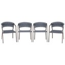 Ver imagem 1 de 4 Cadeiras Atenas Tricô Náutico e Alumínio com Proteção Uv para Varanda, Cozinha, Área, Jardim - Pin