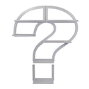 Ver imagem 1 de Estante Aérea Ponto de Interrogação Prata