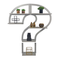 Ver imagem 3 de Estante Aérea Ponto de Interrogação Prata