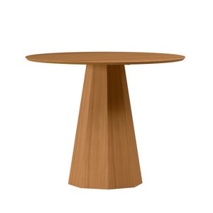 Mesa de Jantar Redonda para 4 Lugares Tampo em Mdf 1,00m Isis Ypê - New Ceval