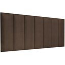 Ver imagem 1 de Cabeceira Painel Imperial Estofada Suspensa Casal Marrom 1,40m - Pc Móveis