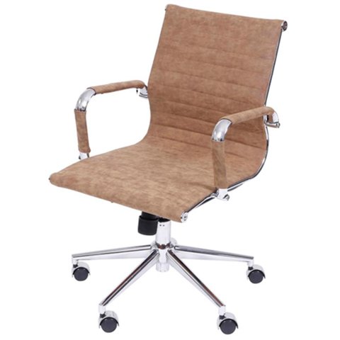 Cadeira Escritorio Eames Courissimo Retro Castanho - 37606