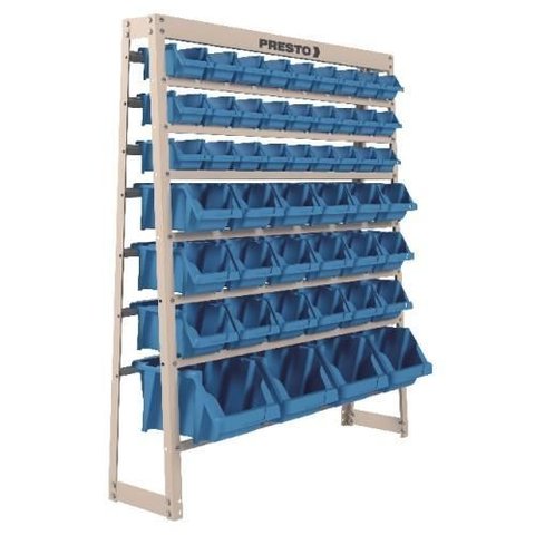 Kit Estante Mais Gaveteiro Mista 49 Pecas Azul Presto Organi