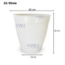 Ver imagem 3 de Vaso Rattan Redondo Grande Casa Jardim Plantas Flores 30l