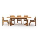 Ver imagem 2 de Kit Mesa de Jantar Paineira 240cm e 5 Cadeiras Jandaia CabeCasa MadeiraOriginals Marrom/Caramelo/Amêndoa