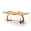 Ver imagem 4 de Kit Mesa de Jantar Paineira 240cm e 5 Cadeiras Jandaia CabeCasa MadeiraOriginals Marrom/Caramelo/Amêndoa