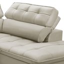 Ver imagem 6 de Sofá 3 Lugares Retrátil Reclinável Chaise Direito 243cm Solin F04 Veludo Bege - Lyam Decor