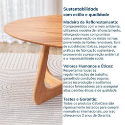 Kit Mesa de Jantar Oval Paineira 210cm e 4 Cadeiras Jandaia CabeCasa MadeiraMadeira - 8