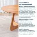 Ver mais imagens de Kit Mesa de Jantar Oval Paineira 210cm e 4 Cadeiras Jandaia CabeCasa MadeiraOriginals Bege/Amendoa