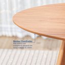 Ver imagem 7 de Kit Mesa de Jantar Oval Paineira 210cm e 4 Cadeiras Jandaia CabeCasa MadeiraOriginals Bege/Amendoa