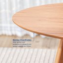 Ver imagem 7 de Kit Mesa de Jantar Oval Paineira 210cm e 4 Cadeiras Jandaia CabeCasa MadeiraOriginals Bege/Amendoa