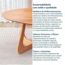 Ver mais imagens de Kit Mesa de Jantar Oval Paineira 210cm e 4 Cadeiras Jandaia CabeCasa MadeiraOriginals Bege/Amendoa